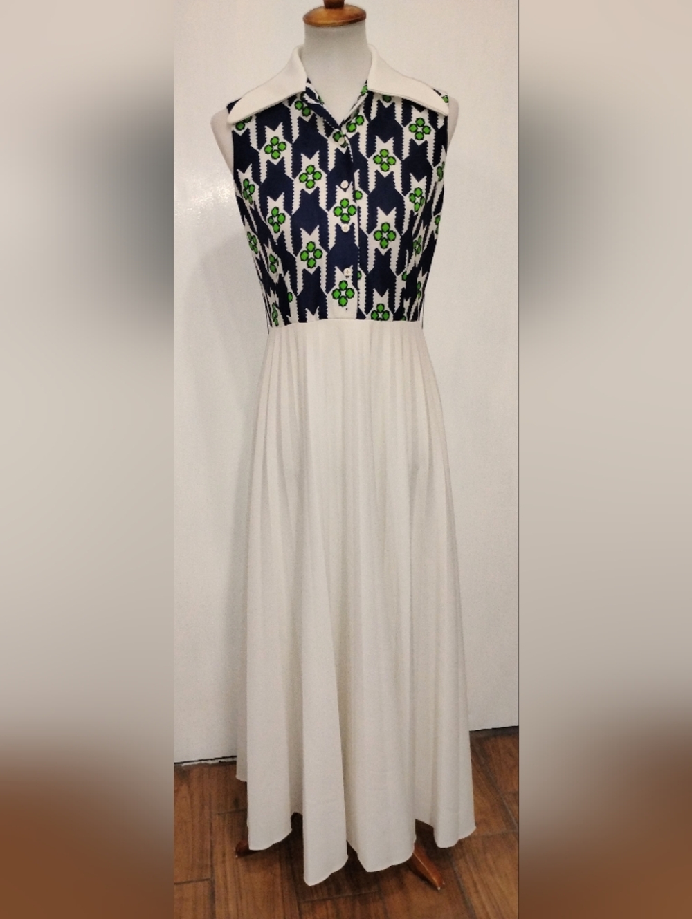 VINTAGE POLY KNIT MAXI DRESS AND JACKET